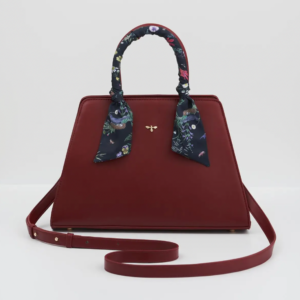 Wonderland Burgundy Tote Purse