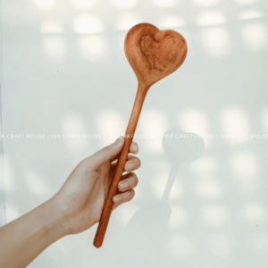 Large Wooden Heart Spoon