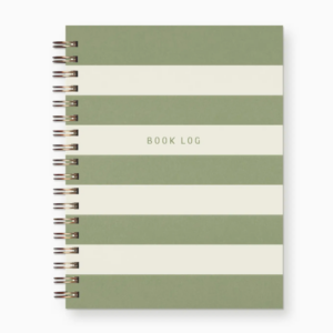 Aloe Striped Book Log Journal