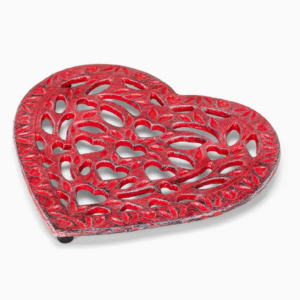 Filigree Red Heart Trivet