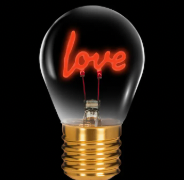 Love Neon Lightbulb