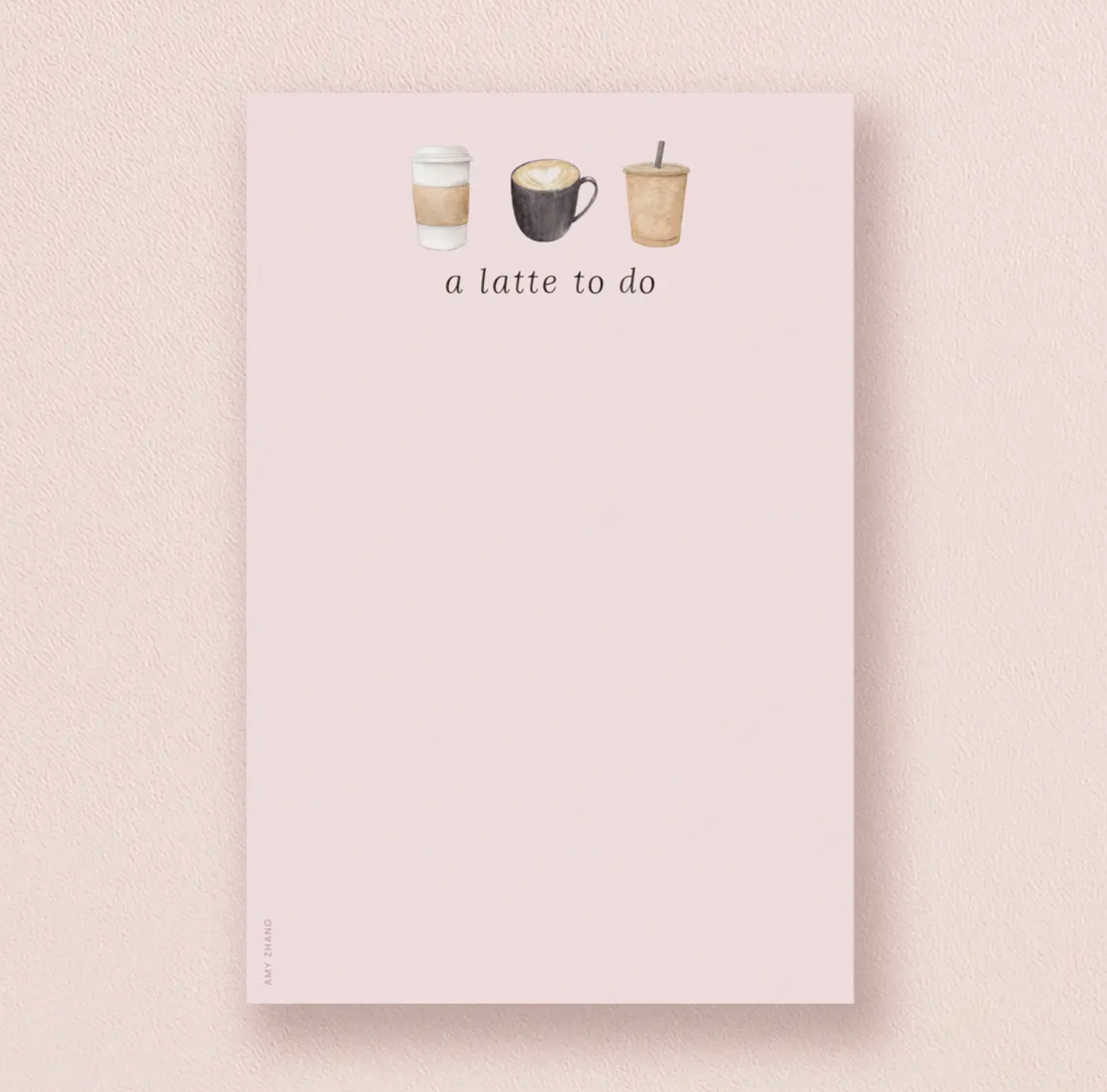 A Latte To Do Notepad