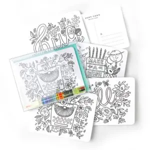 Color-In Postcard Kit