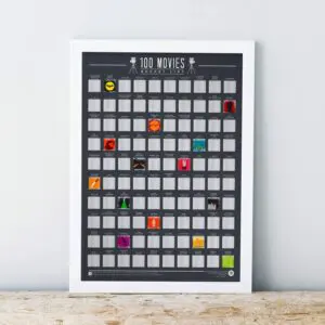 100 Movie Bucket List Scratch Off Poster
