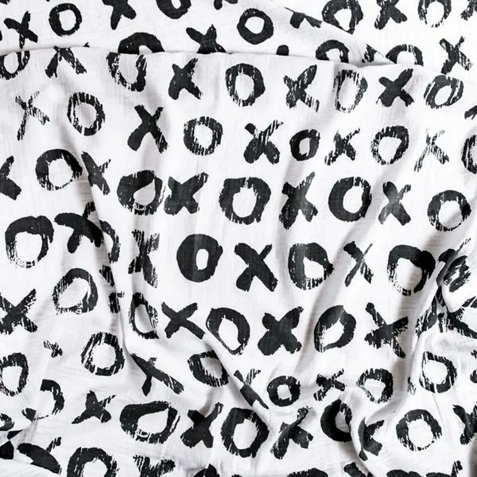 Organic Cotton Baby Swaddle - XOXO