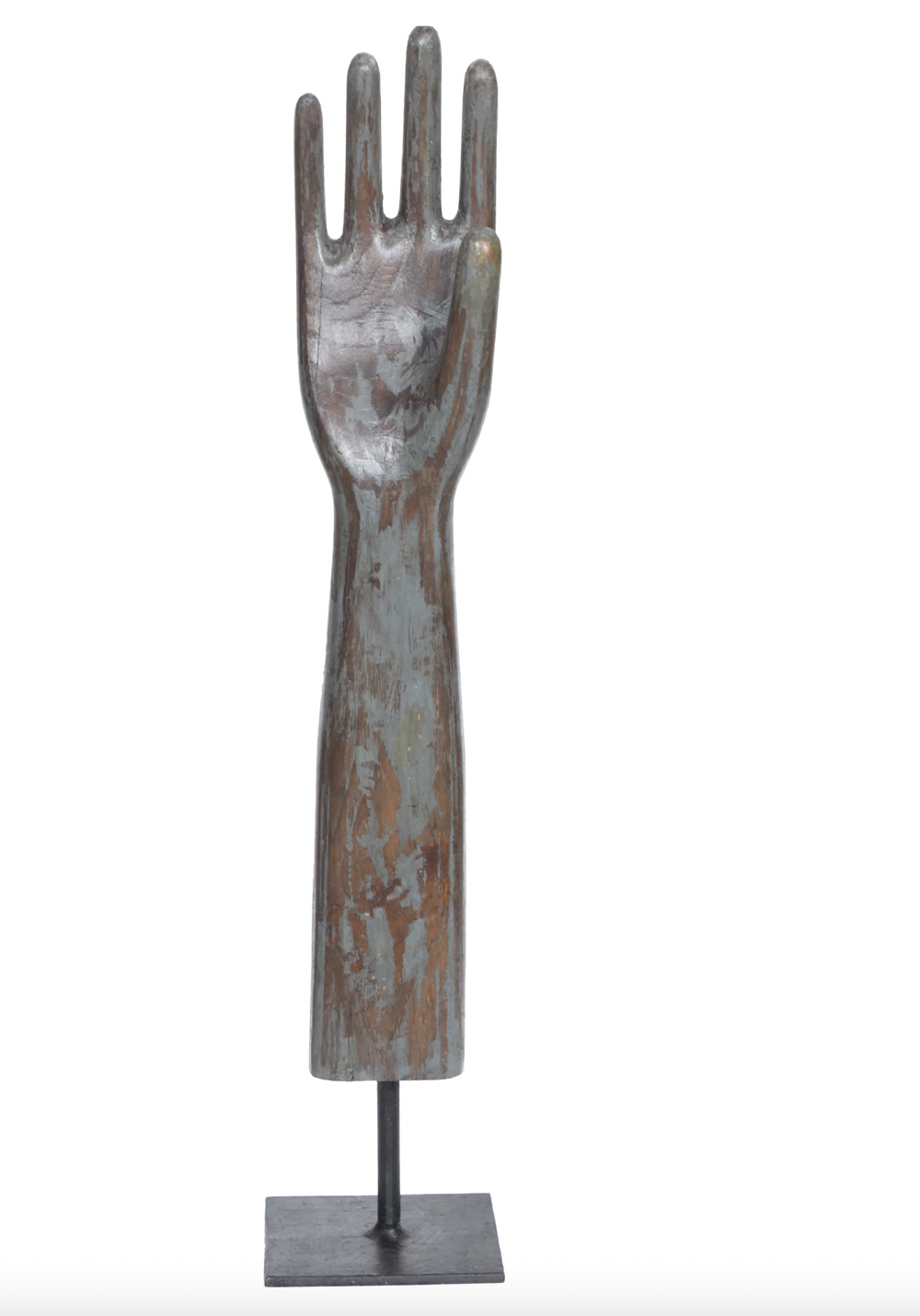 Wooden Glove Mold on Base