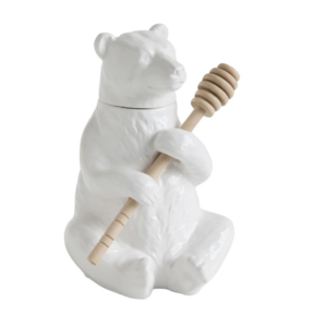 Bear Honey Pot with Honey Dipper