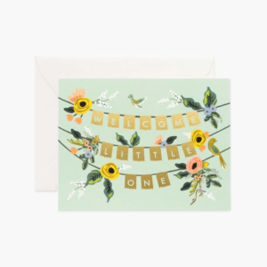 Welcome Garland Baby Card