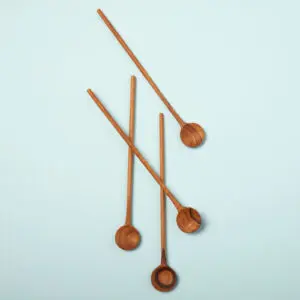 Teak Stirrers, Set of 4