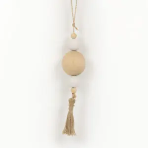 Wooden Bead Tassel Ornament