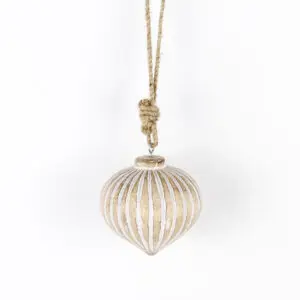 Mango Wood Onion Ornament