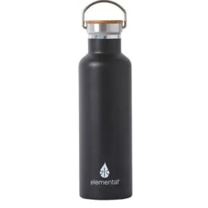 Elemental Stainless Steel Water Bottle - Matte Black