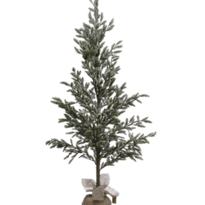 Faux Iced Tree Burlap Base