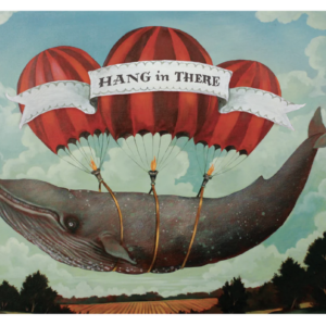 Hang In There Whale Card