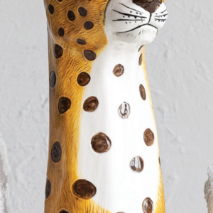 Stoneware Cheetah Vase