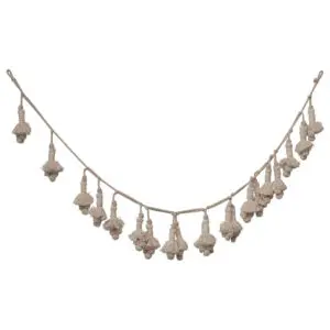 Hand-Woven Cotton Tassel Garland