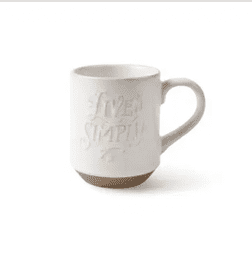 Live Simply Stoneware Mug