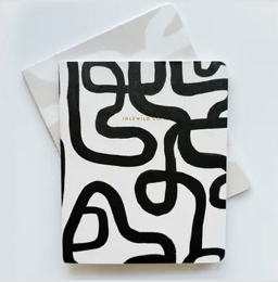 Black & White Squiggle Notebook Duo