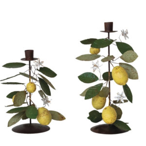 Lemon Taper Holder Set