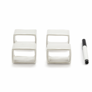 WRITE ON Napkin Rings w/ Marker, Set of 4