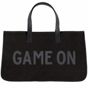 Black Canvas Tote