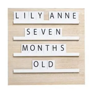 Wood Tile Letterboard - Neutral