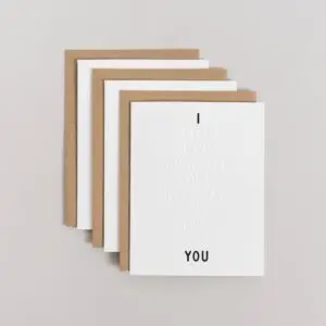 I __ You Color-In Greeting Card