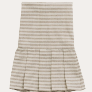 Striped Hand Towel w/Ruffle