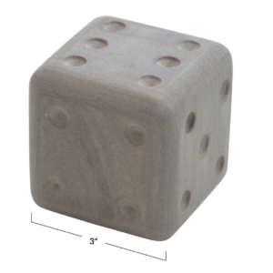 Hand-Carved Sandstone Dice