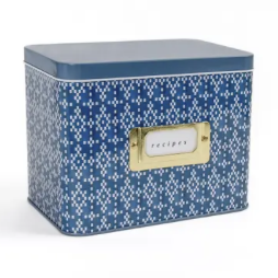 Carson Tin Recipe Box