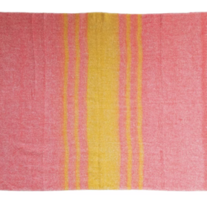 Stripped Wool Throw Blanket