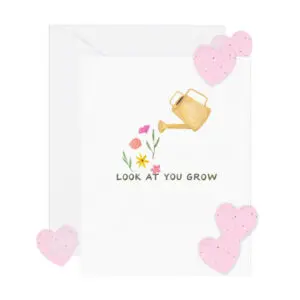 Look At You Grow Seed Paper Card