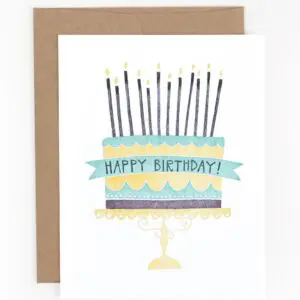 Happy Birthday Cake Card