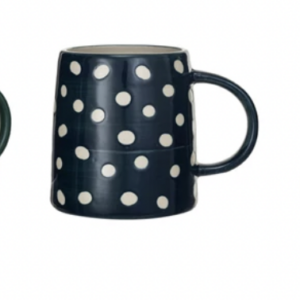 Stoneware Mugs w/Dots
