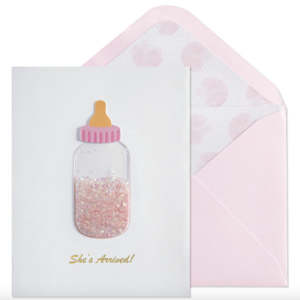 Baby Bottle Card