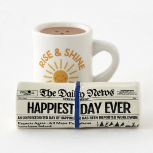 Coffee and Morning News Salt & Pepper Shakers