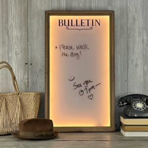 Light-up Bulletin Dry Erase Board