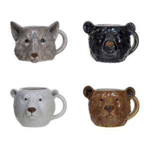 Stoneware Animal Head Mug