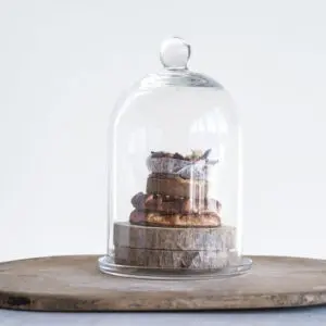 Glass Cloche with Glass Plate