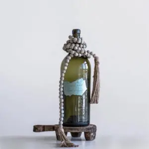 Jute & Wood Bead Garland with Tassels