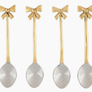Gold Bow Spoons - Set of 4