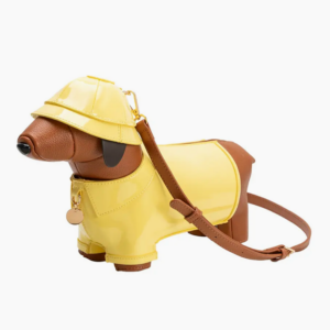 Yellow Raincoat Dachshund Purse