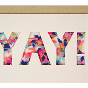 Yay Confetti Shaker Card