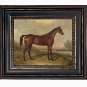 Hunter in a Landscape Framed Oil Painting Print