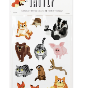 Furry Friends Tattoo Sheet, Set of 2