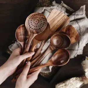 7pc Wooden Utensil Set