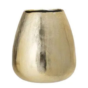 Gold Finish Stoneware Vase