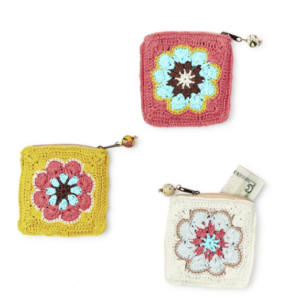 Crochet Granny Square Coin Purse