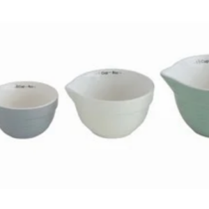 Green Batter Bowl Measuring Cups