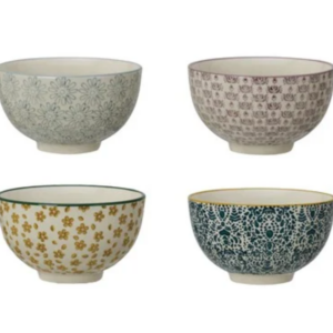 Stamped Stoneware Bowls